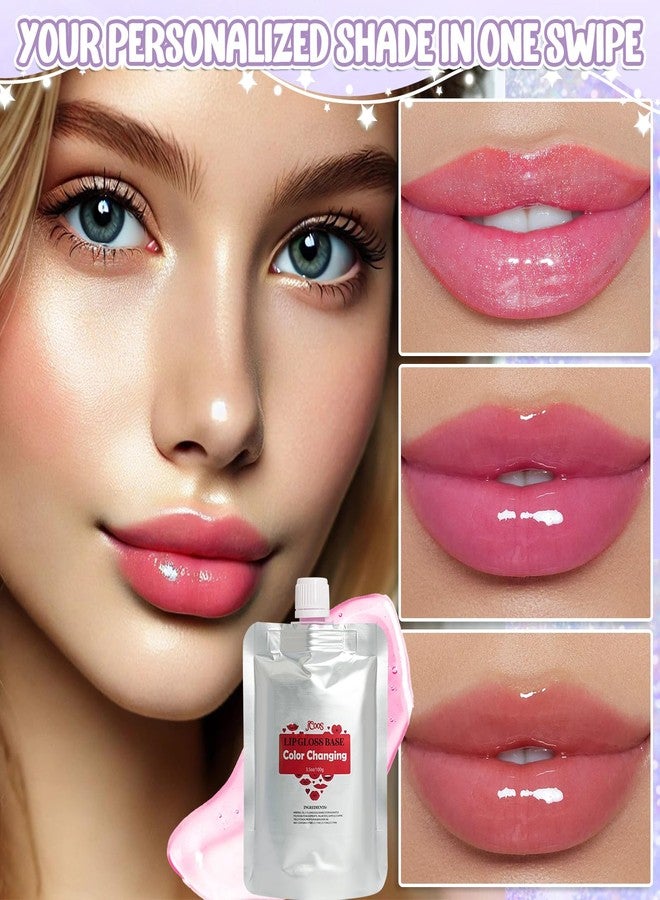JCOOS Lip Gloss Base, Color Changing Lip Oil, Lipgloss Base, 2PCS 3.5 Ounce Lip Gloss Base Clear, Glossy, Moisturizing Lipstick for Women, Lip Glow Oil, Diy Lip Gloss Making Kit Make Your Own Beginner - Image 5